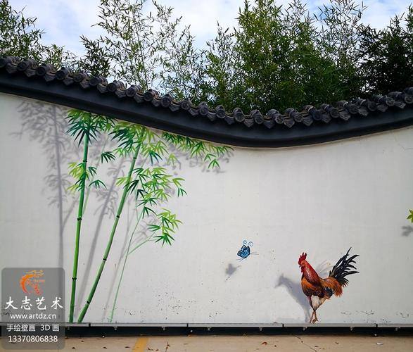 圍墻煥新彩 青島城陽農業園區墻體彩繪的藝術魅力