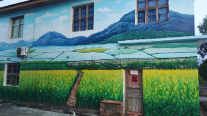 精準幫扶舉措接續鄉村振興——江西青年職業學院2022年度鄉村振興工作綜述 以墻體彩繪為筆，繪就美麗鄉村新畫卷