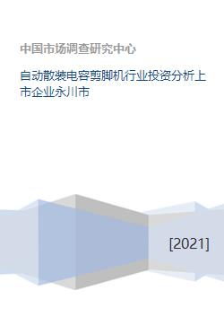 自動散裝電容剪腳機行業投資分析 以永川市上市企業為例